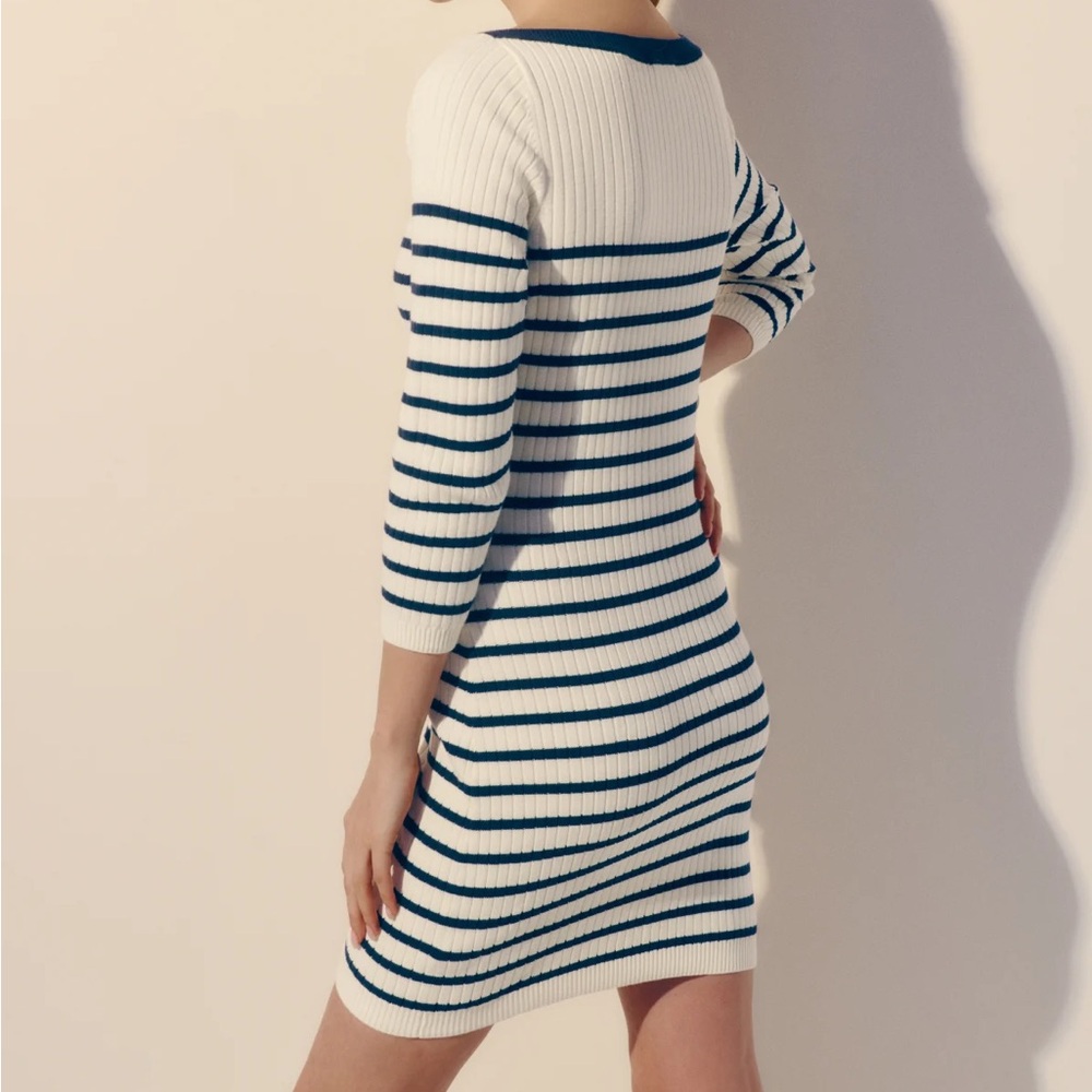 Reformation Ines Ribbed Sweater Dress - Picture 2 of 8
